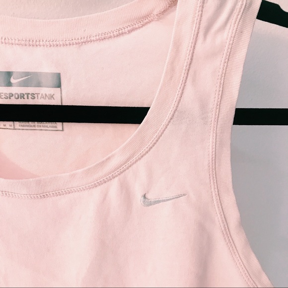 NIKE BABY PINK CROPPED TANK TOP - Picture 3 of 6